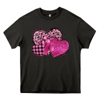 Asphalt breast cancer hearts Heavy Core Tee - FaDigitalArtStudio