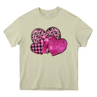 Mossy breast cancer hearts Heavy Core Tee - FaDigitalArtStudio