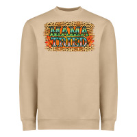 Mushroom Leopard Floral Mama Tried Heavyweight Sweatshirt - Jasminsmagicworld
