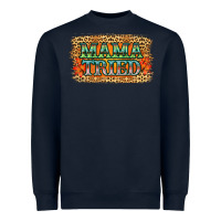 Navy Leopard Floral Mama Tried Heavyweight Sweatshirt - Jasminsmagicworld