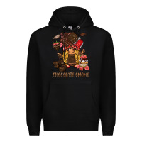 Black chocolate gnome Premium Hoodie - BarkalooDesign