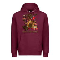 Burgundy chocolate gnome Premium Hoodie - BarkalooDesign