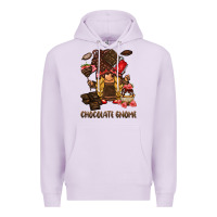 Lilac chocolate gnome Premium Hoodie - BarkalooDesign