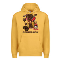 Mustard chocolate gnome Premium Hoodie - BarkalooDesign