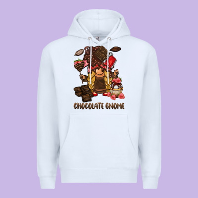 Chocolate Gnome Premium Hoodie Designed By Barkaloodesign