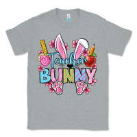 Heather Grey Easter Teacher bunny Classic Tee - OliviaCreatesArt