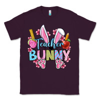 Plum Easter Teacher bunny Classic Tee - OliviaCreatesArt