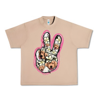 Burro Jack Russel Peace Sign Urban Heavy Tee - Jasminsmagicworld