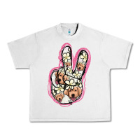 Lunar Rock Jack Russel Peace Sign Urban Heavy Tee - Jasminsmagicworld