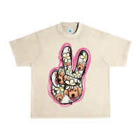 Sandshell Jack Russel Peace Sign Urban Heavy Tee - Jasminsmagicworld