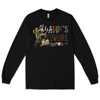 Black daddy's girl Long Sleeve Tee - SublimationCraftShop