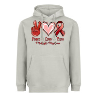 Moon Dust Peace Love Cure Multiple Myeloma Cancer Heavyweight Hoodie - Jasminsmagicworld