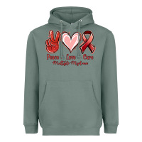 Sage Peace Love Cure Multiple Myeloma Cancer Heavyweight Hoodie - Jasminsmagicworld