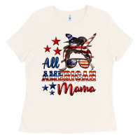 Bone All American Mama Ladies Tee - LillyAllenDesigns