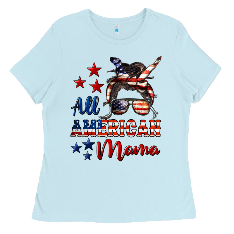 All American Mama Ladies Tee by LillyAllenDesigns | Teevron