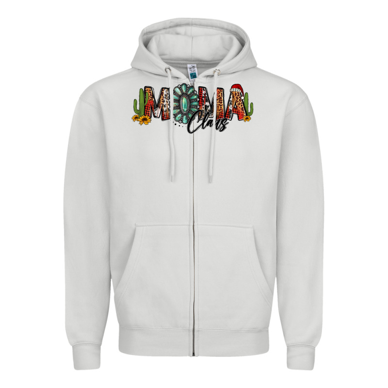 Western Christmas Mama Claus Sunflowers And Cactus Zipper Hoodie by Jasminsmagicworld | Teevron