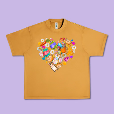 Easter Love Urban Heavy Tee Designed By Cowhidedigitalart