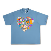 Pebble Blue Easter Love Urban Heavy Tee - CowhideDigitalArt