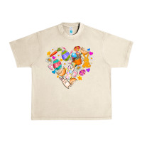 Sandshell Easter Love Urban Heavy Tee - CowhideDigitalArt