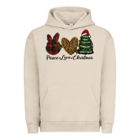 Pigment French Oak peace love christmas Urban Hoodie - RanaPortraitStore