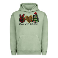 Pigment Oil Green peace love christmas Urban Hoodie - RanaPortraitStore