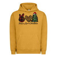 Pigment Peanut Butter peace love christmas Urban Hoodie - RanaPortraitStore