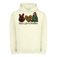 Pigment Pistachio peace love christmas Urban Hoodie - RanaPortraitStore