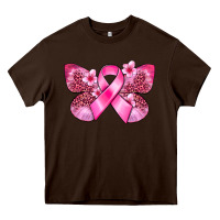 Chocolate Brown Cancer butterfly Heavy Core Tee - FaDigitalArtStudio