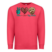 Cardinal Peace Love Toy Poodle Premium Sweatshirt - Jasminsmagicworld