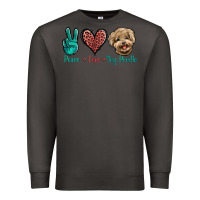 Smoke Peace Love Toy Poodle Premium Sweatshirt - Jasminsmagicworld