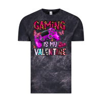 Cloud Black gaming is my valentine Vintage Tee - CowhideDigitalArt