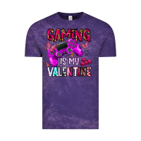 Cloud Purple gaming is my valentine Vintage Tee - CowhideDigitalArt