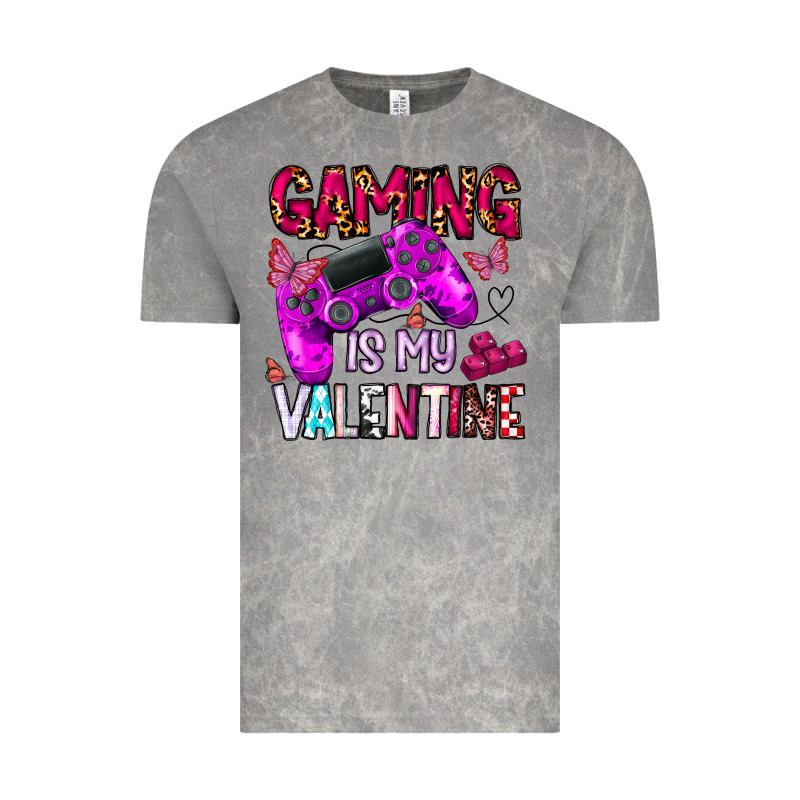 Gaming Is My Valentine Vintage Tee by CowhideDigitalArt | Teevron