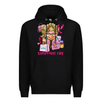 Black shopping life  gnome Premium Hoodie - BarkalooDesign