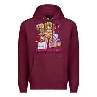 Burgundy shopping life  gnome Premium Hoodie - BarkalooDesign