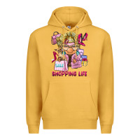 Mustard shopping life  gnome Premium Hoodie - BarkalooDesign