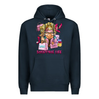 Navy shopping life  gnome Premium Hoodie - BarkalooDesign
