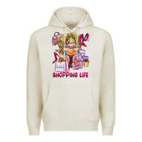 Oatmeal Heather shopping life  gnome Premium Hoodie - BarkalooDesign