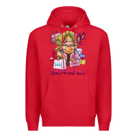 Red shopping life  gnome Premium Hoodie - BarkalooDesign
