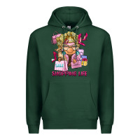 Sports Green shopping life  gnome Premium Hoodie - BarkalooDesign