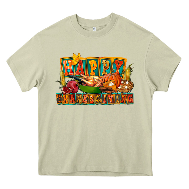 Happy Thanksgiving Heavy Core Tee by FaDigitalArtStudio | Teevron
