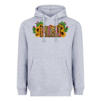 Heather Grey Cactus Leopard Sunflower Mama and Mini Set Heavyweight Hoodie - Jasminsmagicworld