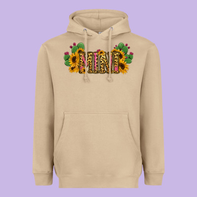 Cactus Leopard Sunflower Mama And Mini Set Heavyweight Hoodie Designed By Jasminsmagicworld