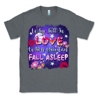 Charcoal Heather Why fall in love when you can fall asleep Classic Tee - FaDigitalArtStudio
