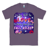Lavender Why fall in love when you can fall asleep Classic Tee - FaDigitalArtStudio
