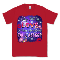 Red Why fall in love when you can fall asleep Classic Tee - FaDigitalArtStudio