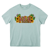 Arona Cactus Leopard Sunflower Mama and Mini Set Heavy Core Tee - Jasminsmagicworld