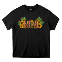 Black Cactus Leopard Sunflower Mama and Mini Set Heavy Core Tee - Jasminsmagicworld