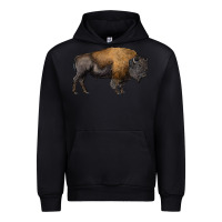 Black american bison body Urban Hoodie - RanaPortraitStore