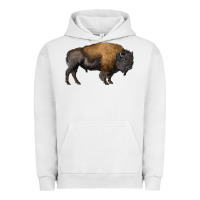Pigment Lunar Rock american bison body Urban Hoodie - RanaPortraitStore